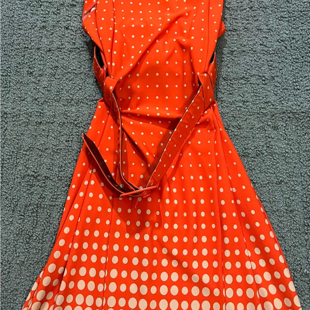 Orange Polka Dot Dress